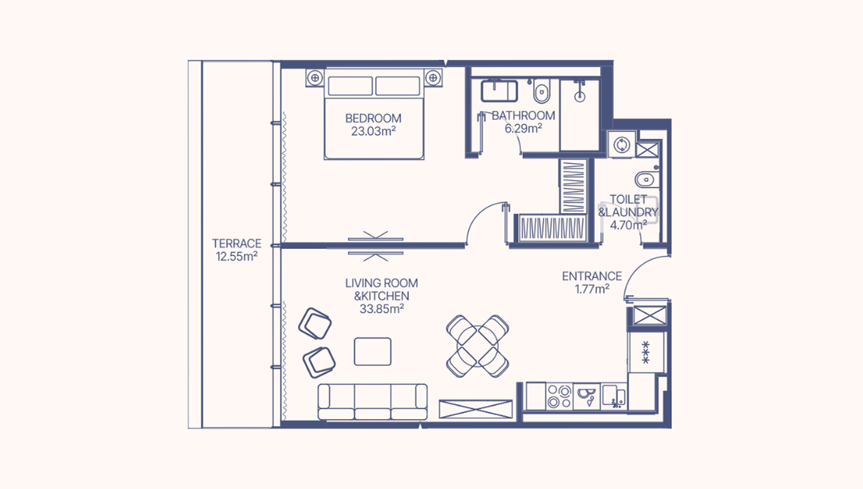 1-Bedroom Apartment