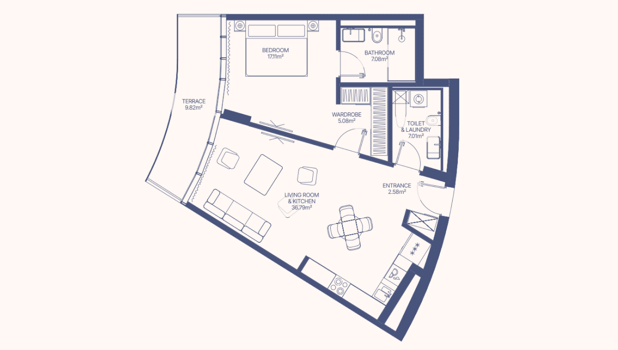 1-Bedroom Apartment