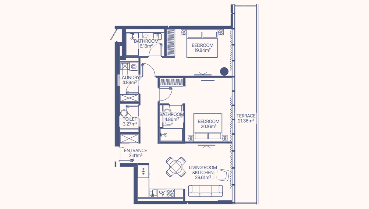 2-Bedroom Apartment