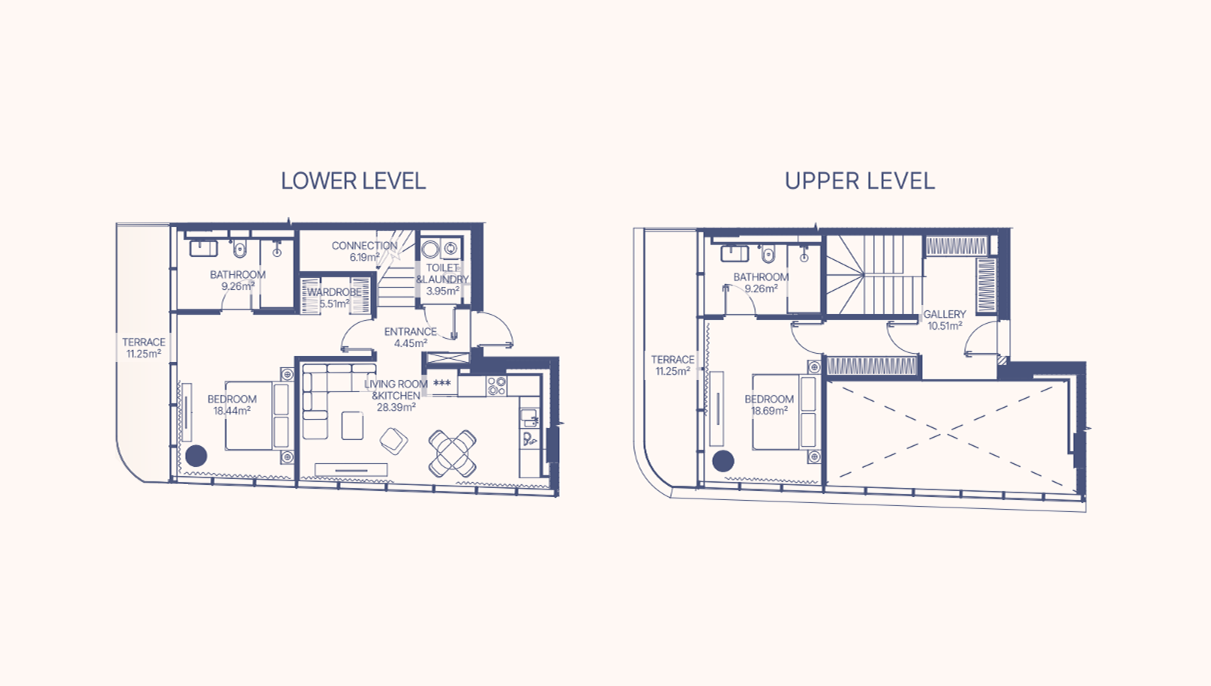 2-Bedroom Duplex