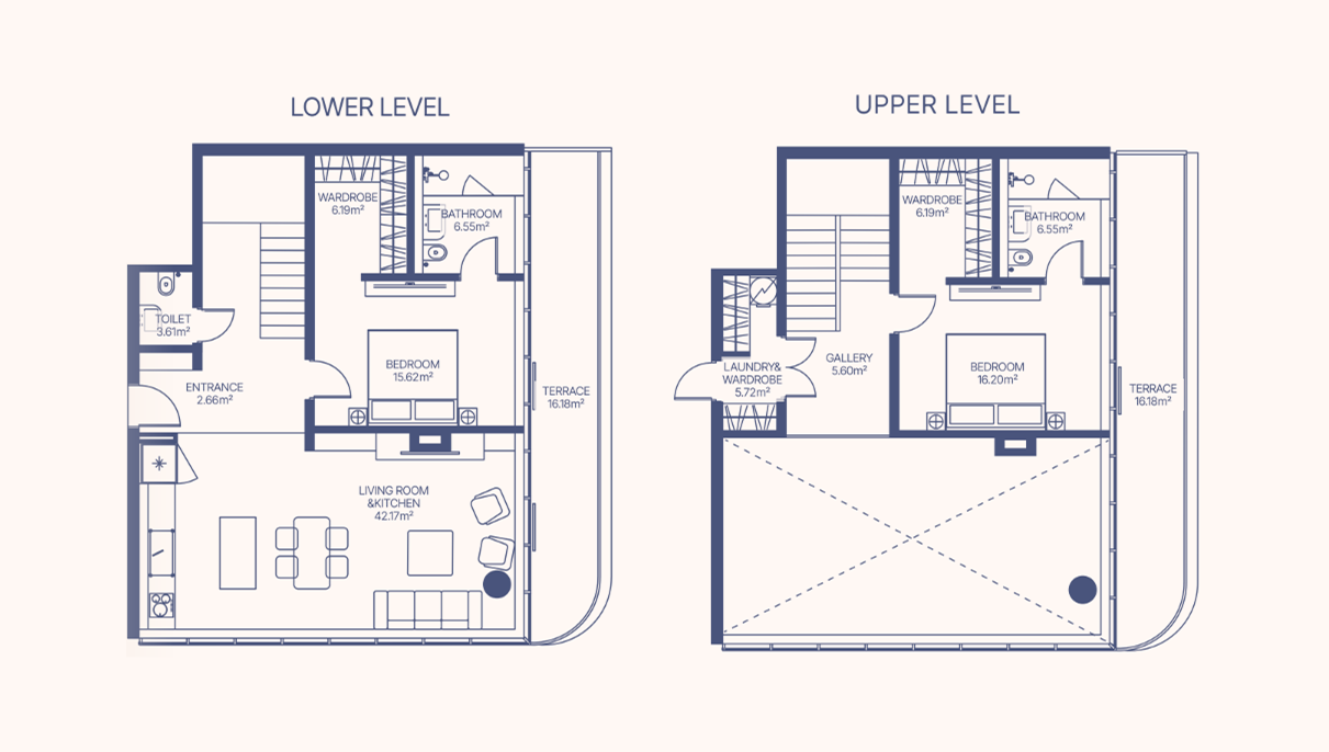 2-Bedroom Duplex