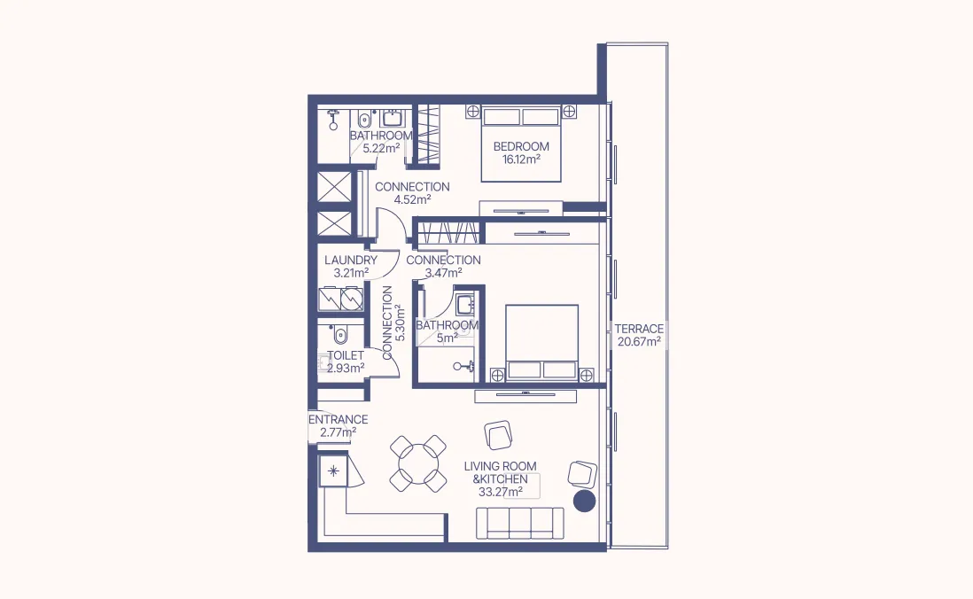 2-Bedroom Apartment