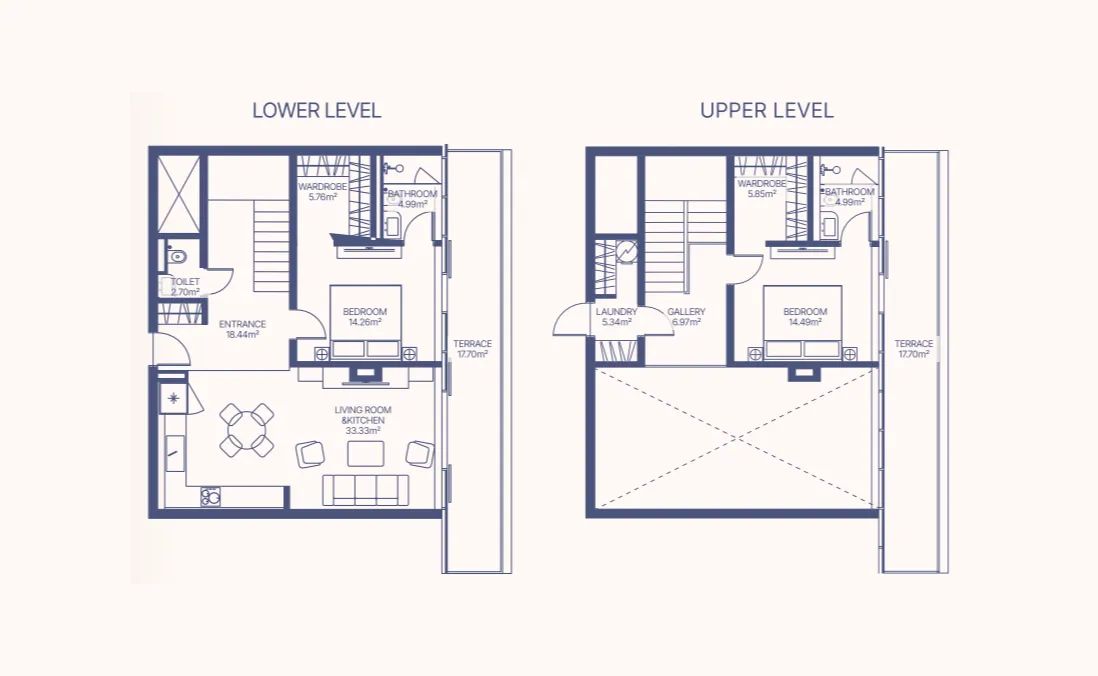 2-Bedroom Duplex
