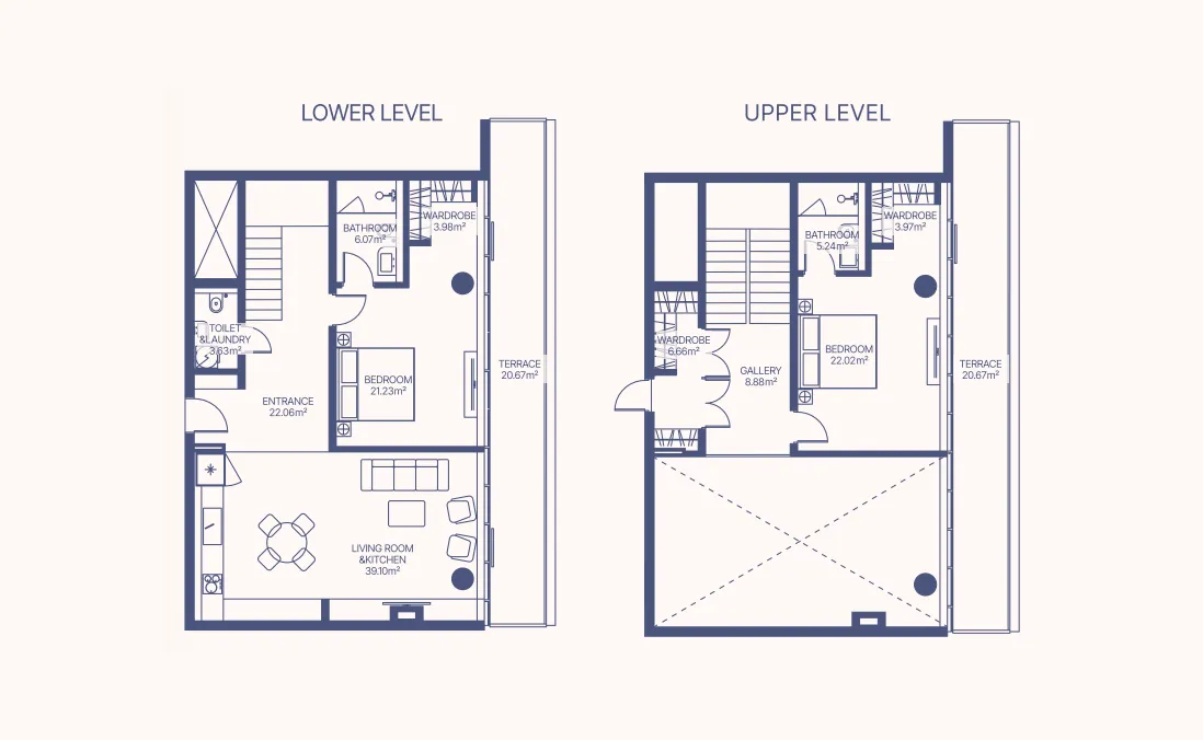 2-Bedroom Duplex