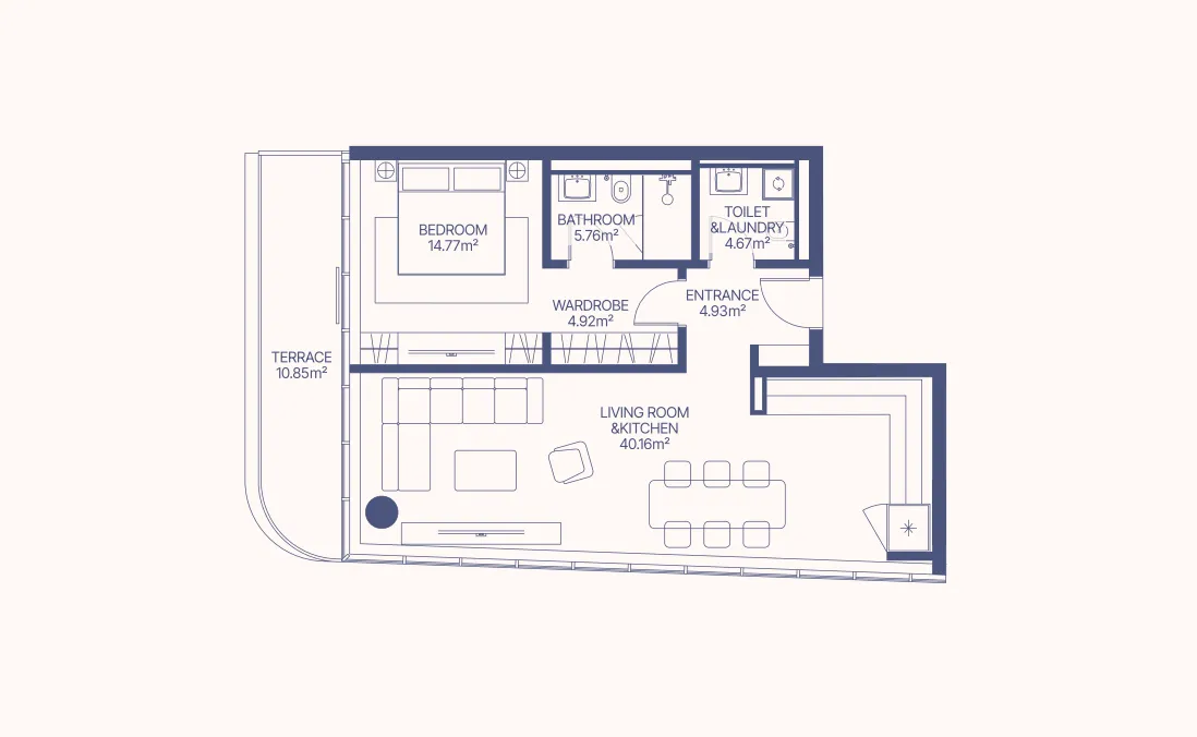 1-Bedroom Apartment
