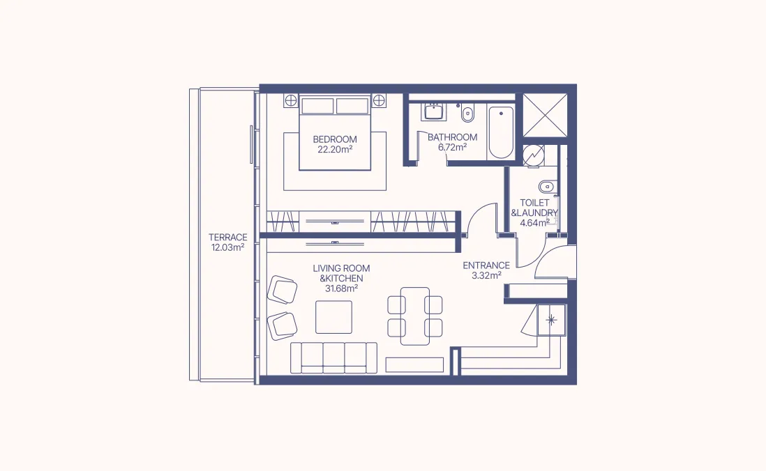 1-Bedroom Apartment