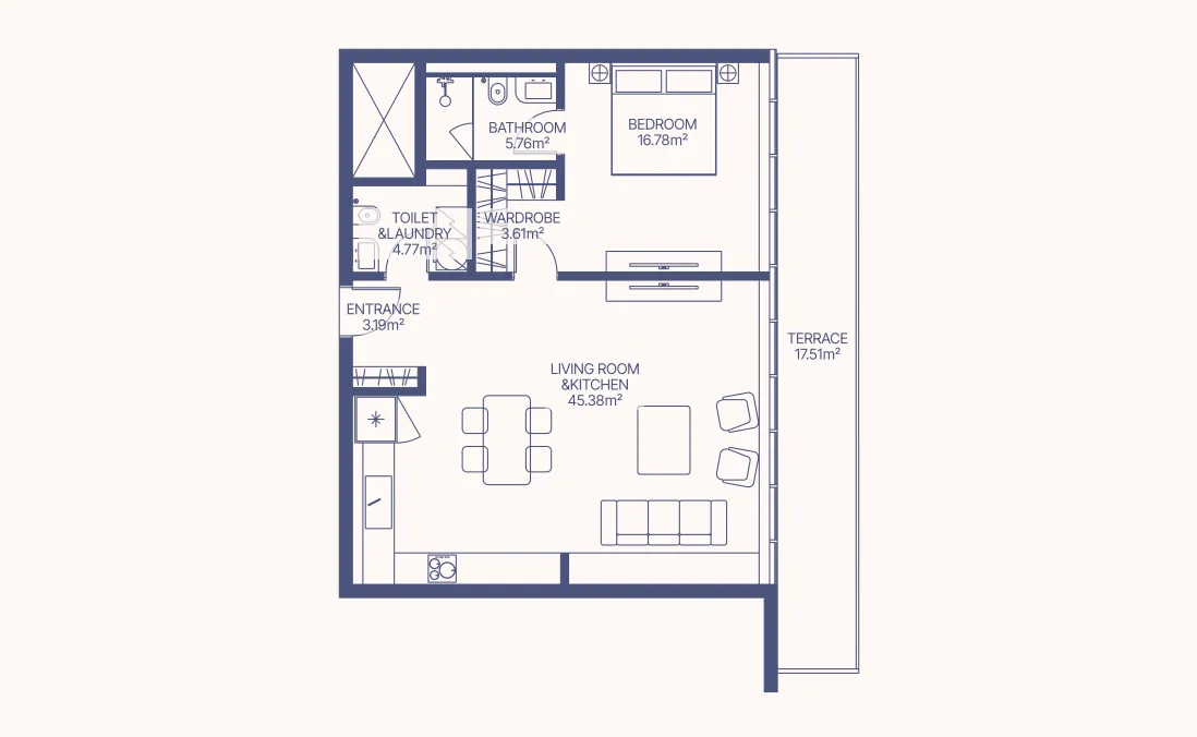 1-Bedroom Apartment